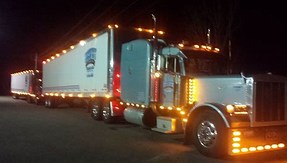 Truck at night